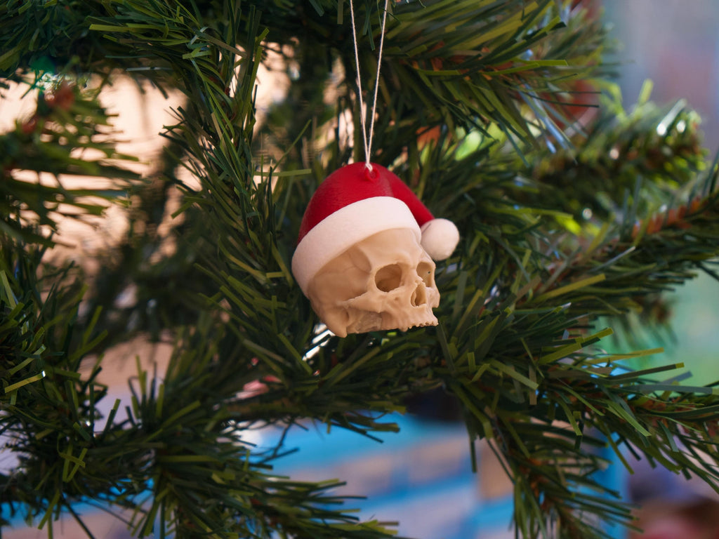 Santa Skull Christmas Bauble Christmas Tree Decoration