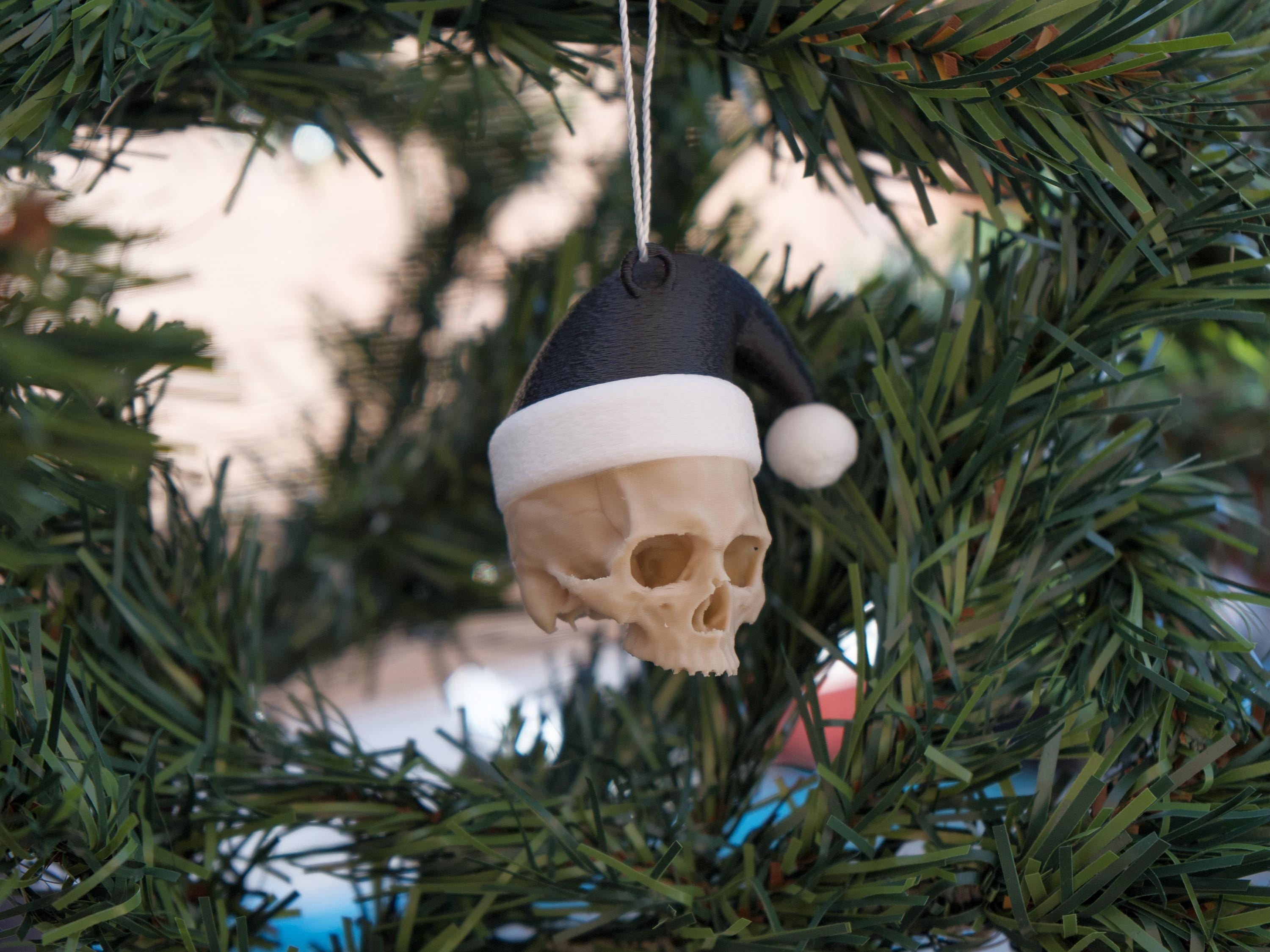 Santa Skull Christmas Bauble Christmas Tree Decoration