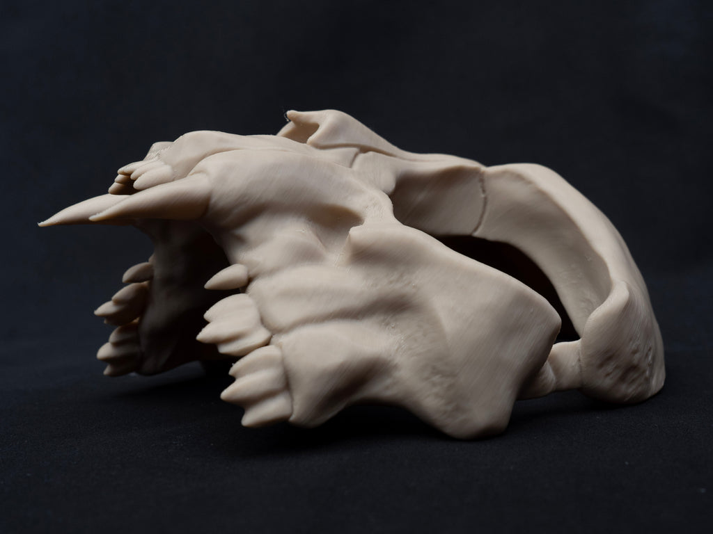 Cat Skull Half Face Mask – Gothic Halloween Costume, Fancy Dress, 3D Printed