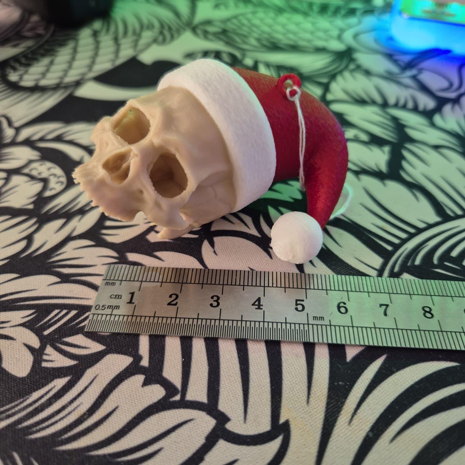 Santa Skull Christmas Bauble Christmas Tree Decoration