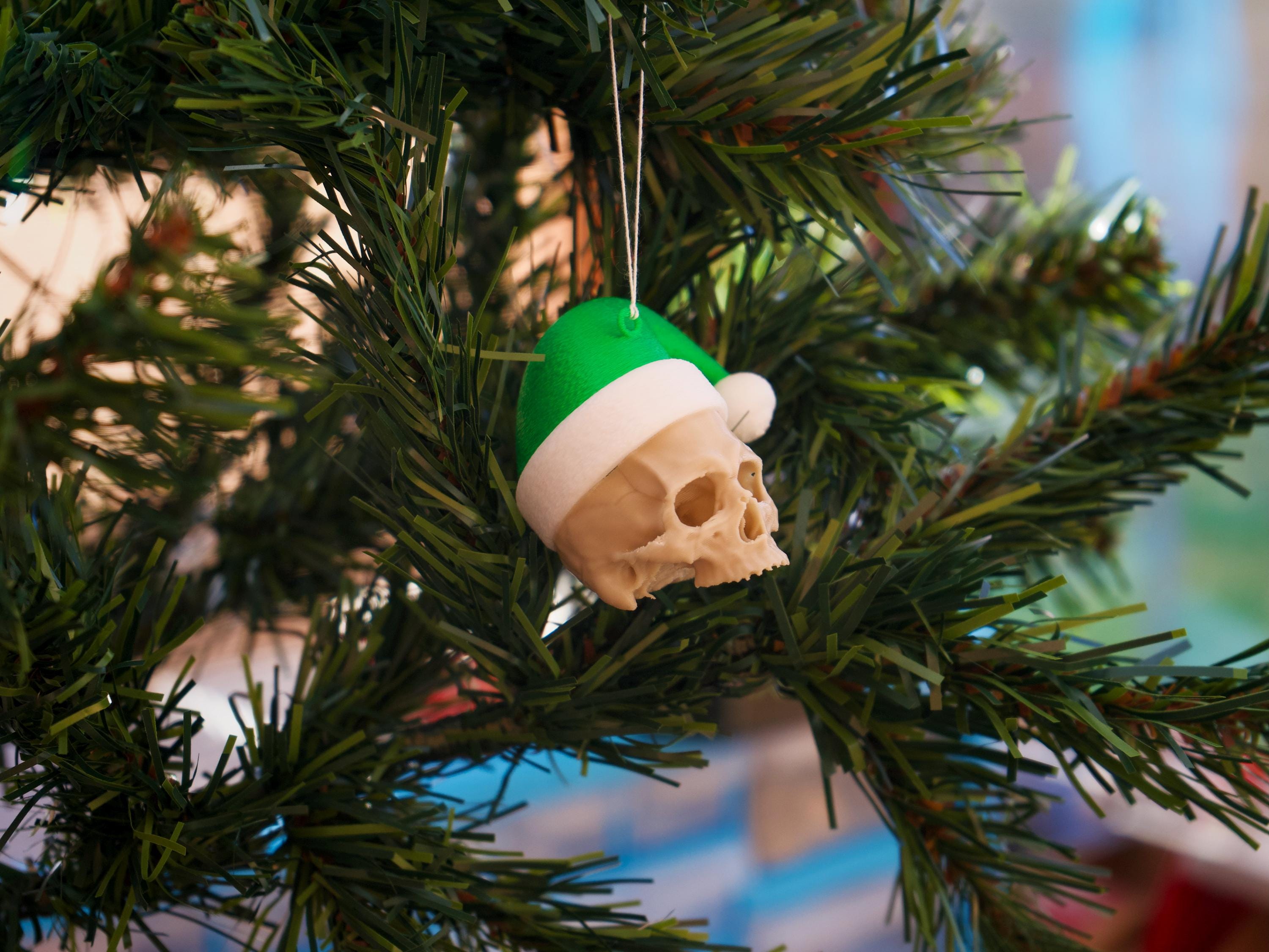 Santa Skull Christmas Bauble Christmas Tree Decoration