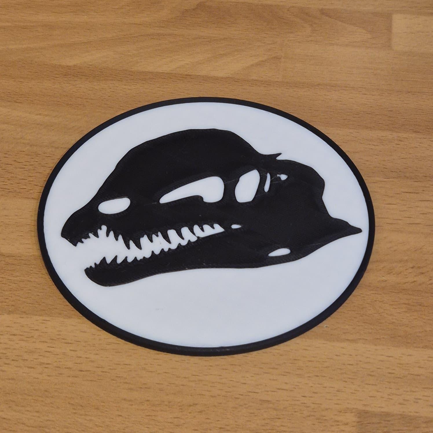 Dinosaur Themed Drinks Coasters – 3D Printed On Demand, Prehistoric Gift Set