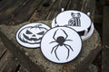 Halloween Themed Drinks Coasters – 3D Printed Gothic Skull & Pumpkin Design Set